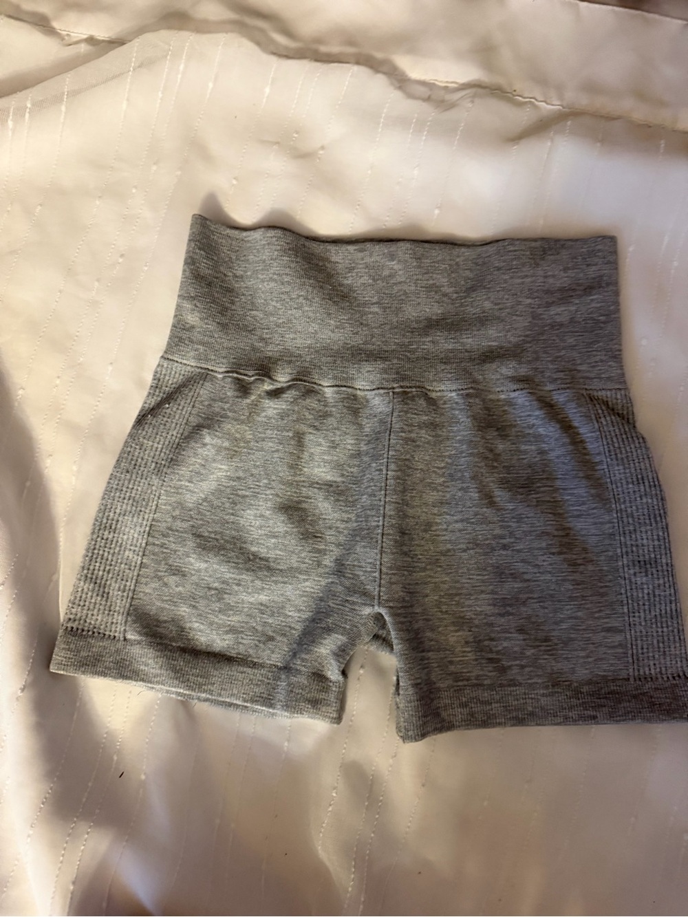 Forever 21 Grey High-Rise Bike Shorts